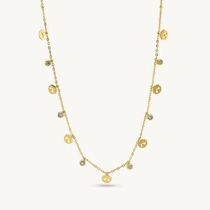 Dainty evil eye Necklace Q23